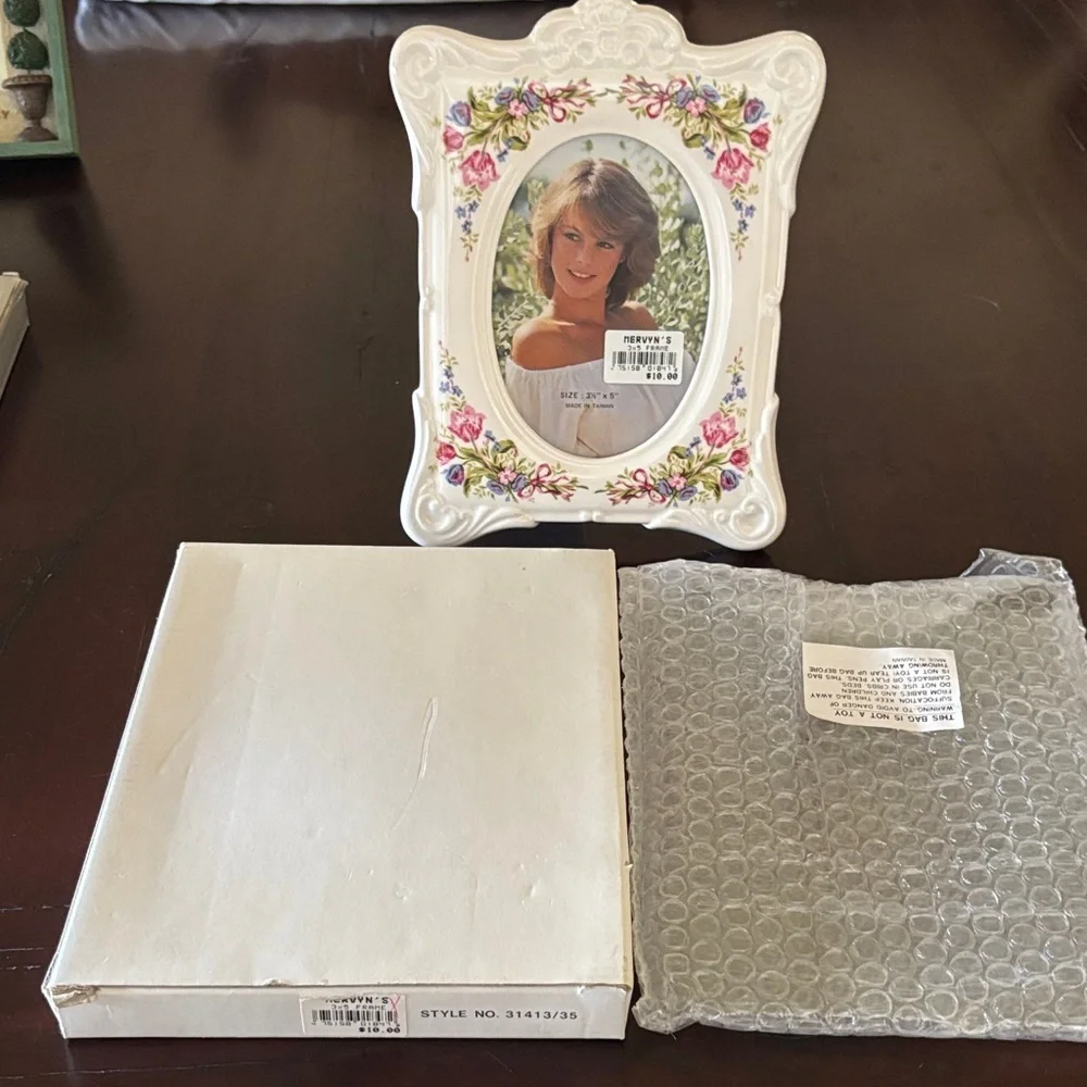 Floral Ceramic Photo Frame